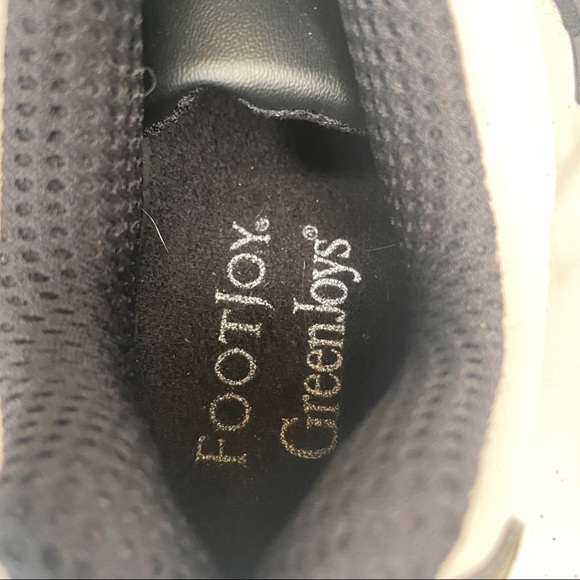 Footjoy Mens GreenJoys Leather Saddle Golf Shoes - Picture 7 of 9